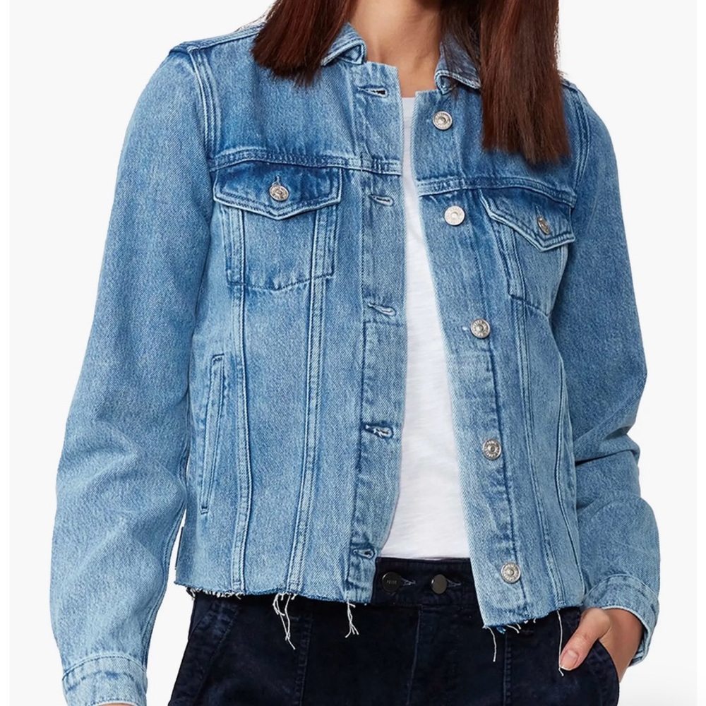 PAIGE Rowen Raw Hem Denim Jacket